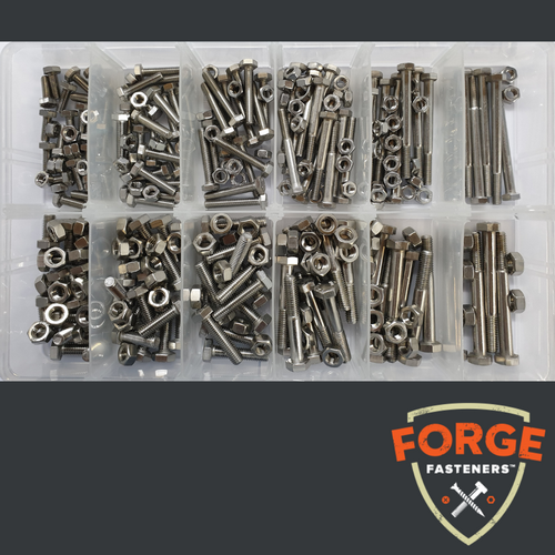 KIT BOLT/NUT S/S 316 M6 & M8